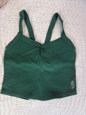 Forest Green Free People Movement Ribbed Tank Top